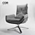 Elegant Cordia Lounge Chair 3D model small image 1