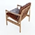 Luxury Comfort: Dan Form Hermes Lounge Chair 3D model small image 2