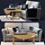 Valencia Sofa and Olympia Table Set 3D model small image 1