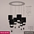 Italian Masiero NUARÉ PL6 P06: Stylish Ceiling Lighting 3D model small image 1