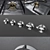 Gaggenau CG 492 210 Gas Cooktop 3D model small image 2