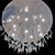 Elegant Chrome Chandelier - Carmen 3D model small image 3