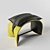 Elegant Bend Pouf 3D model small image 1