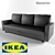 Convertible 3-Seater Sofa: Friheten 3D model small image 1