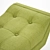 Whitaker Ottoman by Jonathan Adler 3D model small image 3