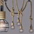 Industrial Rope Suspension Lamp 3D model small image 3