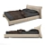Luxury Bed: Molteni&C Glove 3D model small image 2