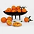 Elegant Citrus Display: Oranges in Vase 3D model small image 1