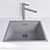 Stainless Steel Blanco Sink 3D model small image 2