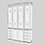 Russian-style Cupboard: L168 P52 H204 3D model small image 2