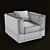 Modern Gentleman's Chair 3D model small image 2