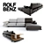 German-made Rolf Benz Vero Sofa 3D model small image 2