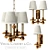 Elegant Brass Pimlico Lighting Set 3D model small image 1