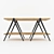 Modern Mango Wood Console 3D model small image 2