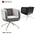 Stylish Armchair Lounge F271 3D model small image 1