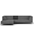 Sleek and Stylish BoConcept Milo Sofa 3D model small image 1