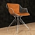 Wire Dining Chair: Modern & Stylish 3D model small image 2