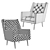 Elegant Barlette Chair: Classic Comfort 3D model small image 3