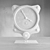 Vintage WWII 8-Day Clock 3D model small image 3