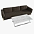 Ultimate Oyster Luxury Sofa 3D model small image 2