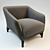 Elegant Trento Club Chair: Crafted in Vietnam 3D model small image 1