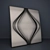 Elegant 3D Panel: "Soft Rhombus 3D model small image 3