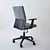 Cube Back Support Office Chair 3D model small image 2