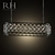 RH Spencer Rectangular Chandelier 3D model small image 1