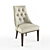 Luxury Tufted Side Chair by Vanguard Furniture 3D model small image 1