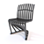 Elegant Stripe Chair: Designed by Joachim King 3D model small image 1