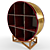 Vintage Drum Rack with Brass Frame 3D model small image 1