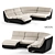 Title: Versatile and Stylish Modular Sofa 3D model small image 1