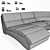 Title: Versatile and Stylish Modular Sofa 3D model small image 3