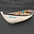 Vintage Wooden Boat 3D model small image 1