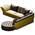 Modern Corner Sofa 3D model small image 1