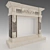 Elegant Marble Classical Fireplace 3D model small image 1