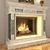 Elegant Marble Classical Fireplace 3D model small image 2