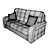 Eden Sofa: Striking Elegance for Any Space 3D model small image 3