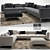 Modern Comfort: B&B Italia Frank Sofa 3D model small image 1