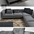 Modern Comfort: B&B Italia Frank Sofa 3D model small image 3