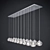 Handcrafted Crystal Linear Chandelier 3D model small image 1