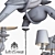Norman Bird Chandelier - Elegant 3-Light Suspension 3D model small image 3