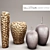 Elegant Metal Vases Collection: Howard Elliott 3D model small image 1