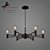 German-made Tropfen 1523-6P-U1F Chandelier 3D model small image 1