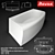 Elegant Evolution Bathtub by Nosal 3D model small image 1