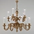 Minka Lavery Brass Chandelier 3D model small image 1