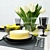 Tulip Bouquet Table Setting 3D model small image 1