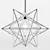 Starry Metal Pendant 3D model small image 1