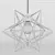 Starry Metal Pendant 3D model small image 2