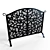 Elegant Fire Display: Handcrafted Metal Screen 3D model small image 1